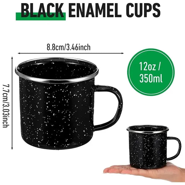 Classic Speckled Enamel Campfire Coffee Mug