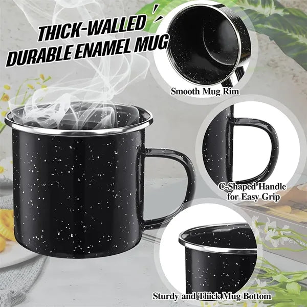 Classic Speckled Enamel Campfire Coffee Mug