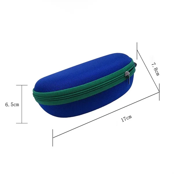 Shockproof Hard Shell EVA Zipper Eyeglasses Case