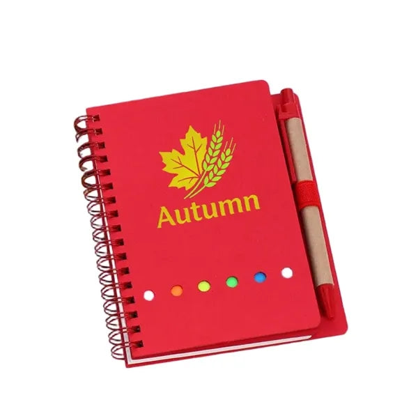 Logo Notebook with Pen and Sticky Notes Set