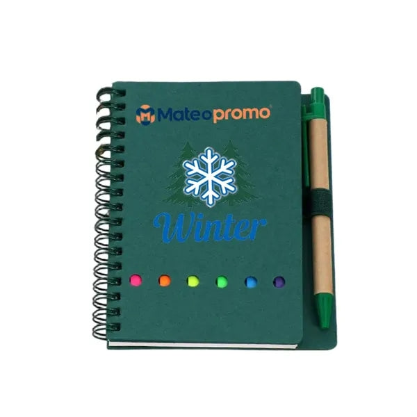 Logo Notebook with Pen and Sticky Notes Set