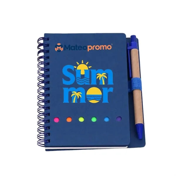 Logo Notebook with Pen and Sticky Notes Set