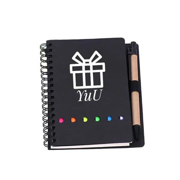 Logo Notebook with Pen and Sticky Notes Set