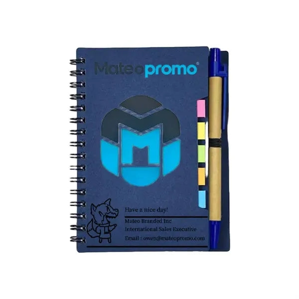 Logo Notebook with Pen and Sticky Notes Set