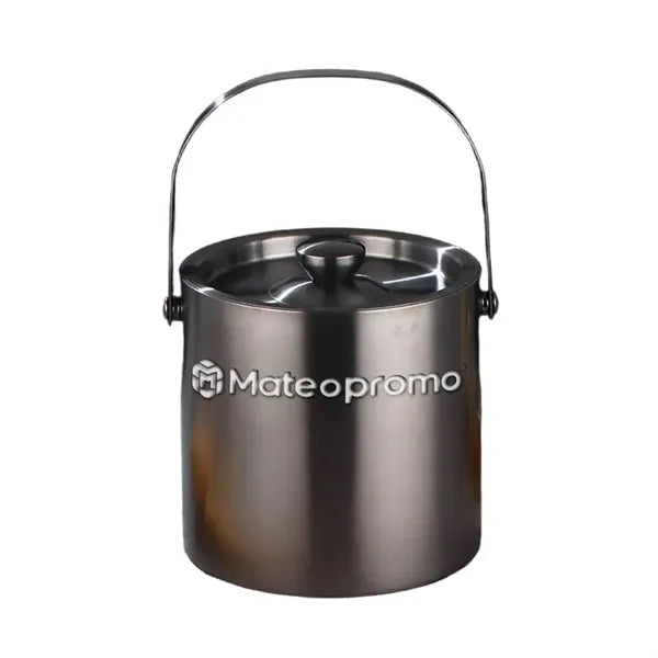 Logo Double Wall Stainless Steel Ice Bucket