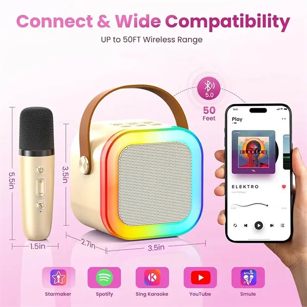 Portable Bluetooth Karaoke Speaker