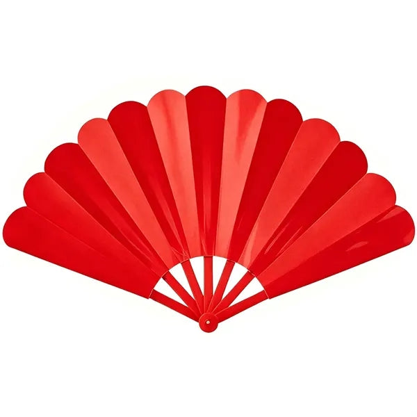 LOW MOQ Custom Logo Pattern Plastic Folding Fan