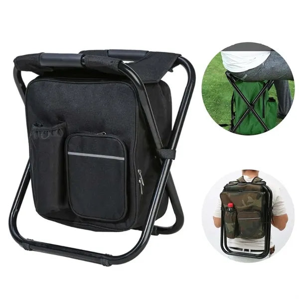 Outdoor Fishing Chair with Cooler Bag