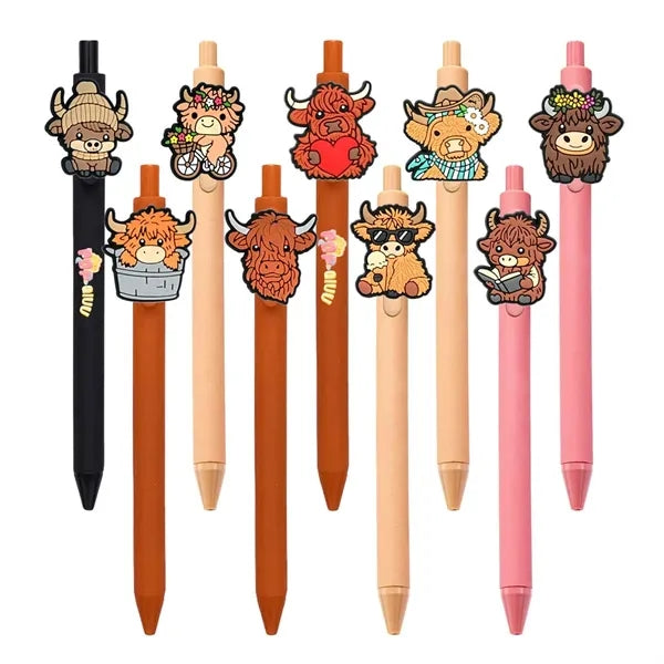 Highland Cattle Cartoon Pen