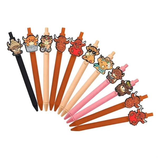 Highland Cattle Cartoon Pen