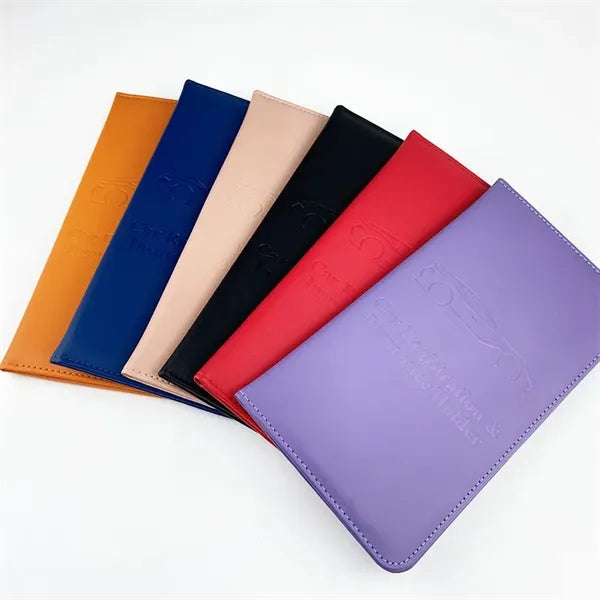 Registration and Insurance Card Holder with Magnetic Shut