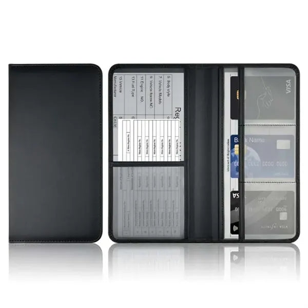 Registration and Insurance Card Holder with Magnetic Shut