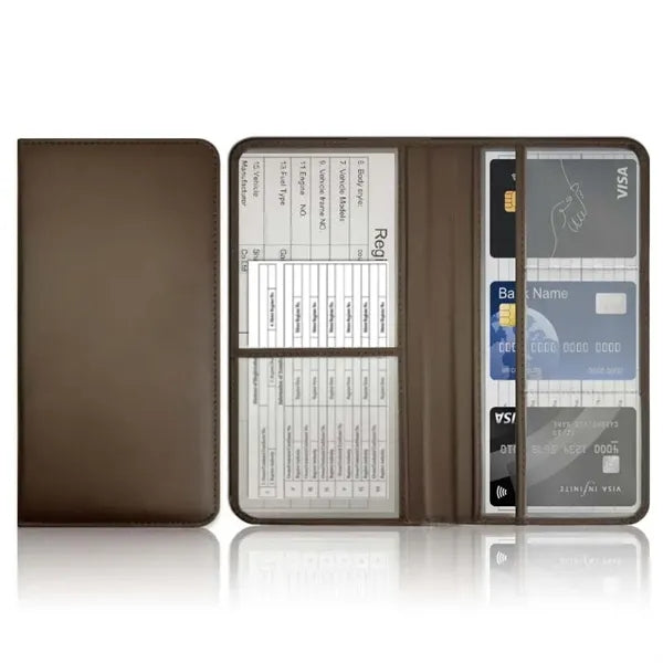 Registration and Insurance Card Holder with Magnetic Shut