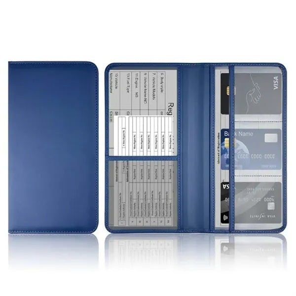 Registration and Insurance Card Holder with Magnetic Shut
