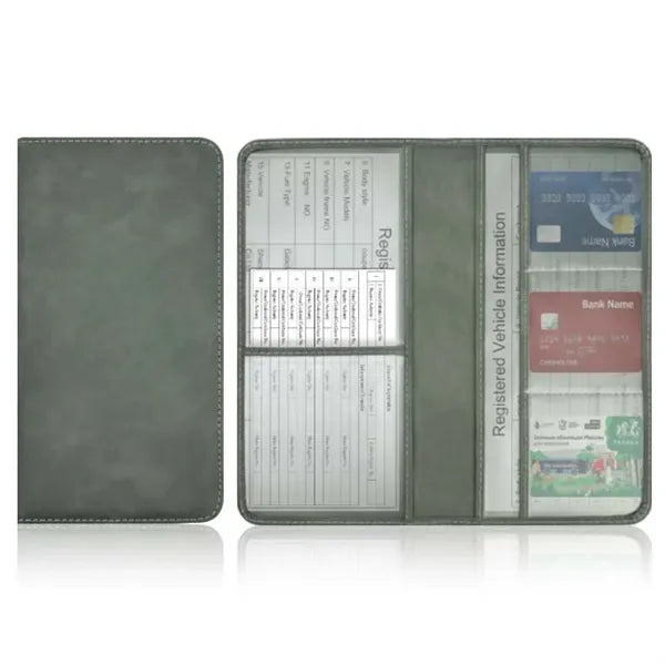 Registration and Insurance Card Holder with Magnetic Shut