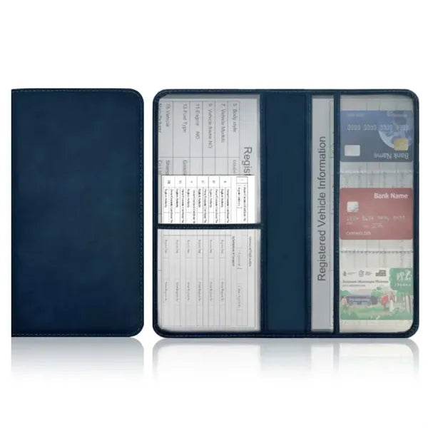 Registration and Insurance Card Holder with Magnetic Shut