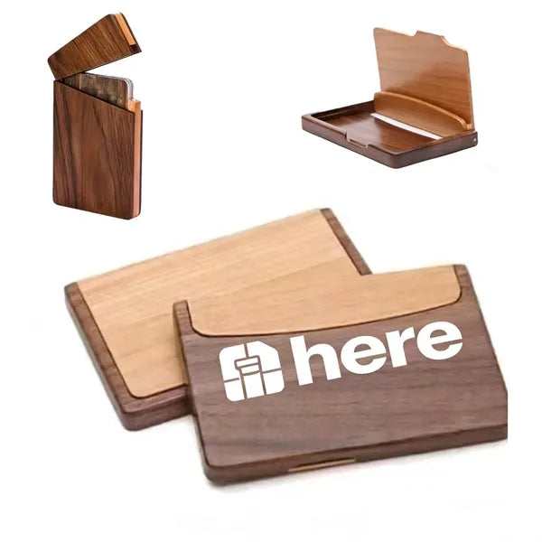 Elegant Maple Wood Card Holder