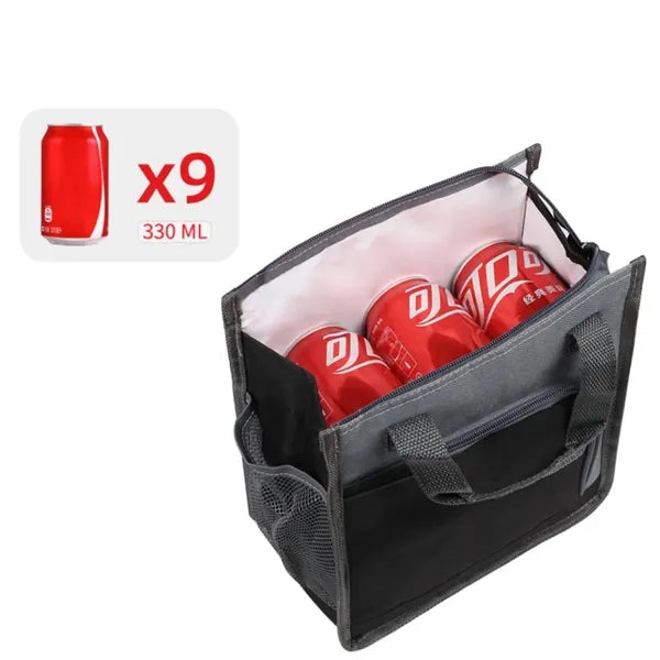 Oxford Cloth Insulated Lunch Tote, Cooler Bag for Food