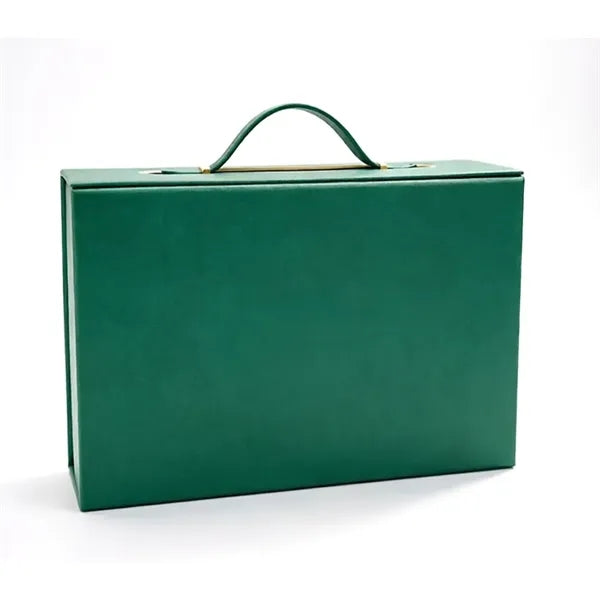 Collapsible Magnetic Gift Box with Leather Handle