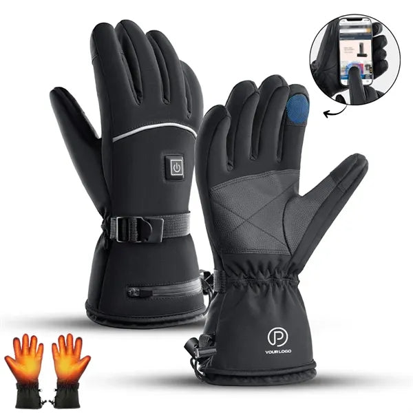 Waterproof Windproof Touchscreen Heated Gloves For Winter