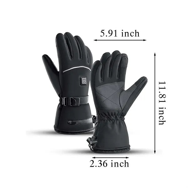 Waterproof Windproof Touchscreen Heated Gloves For Winter