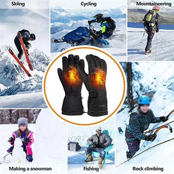 Waterproof Windproof Touchscreen Heated Gloves For Winter