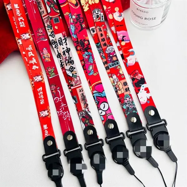 Double-Sided Polyester Lanyard with Logo Printing