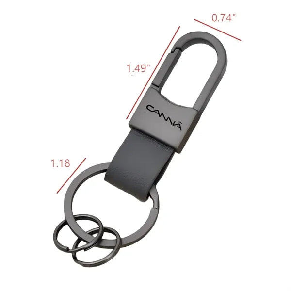 Leather Keychain, Customizable Logo