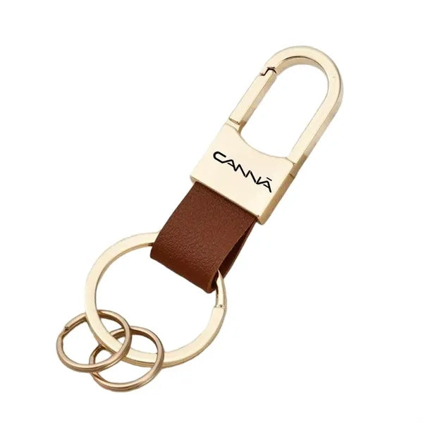Leather Keychain, Customizable Logo