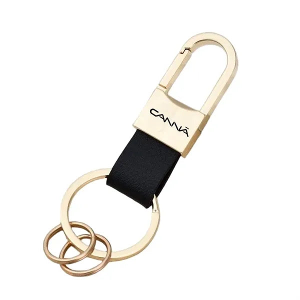 Leather Keychain, Customizable Logo