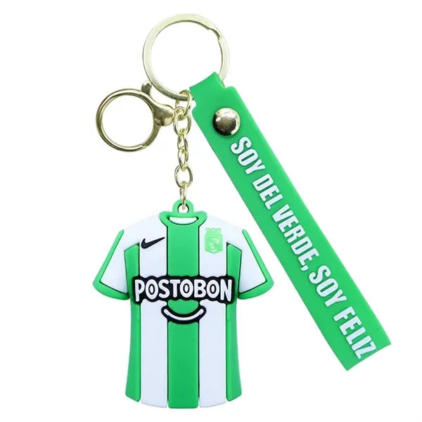 PVC Soccer Jersey Keychain with Logo