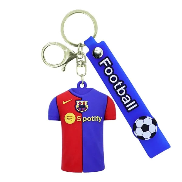 PVC Soccer Jersey Keychain with Logo