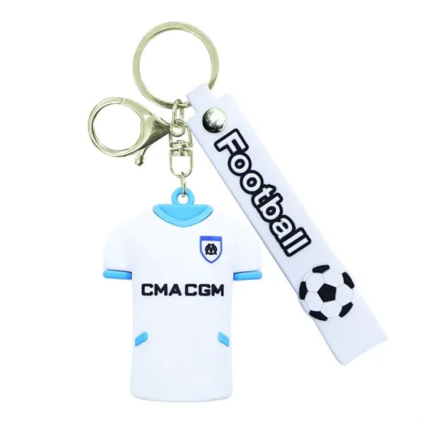 PVC Soccer Jersey Keychain with Logo