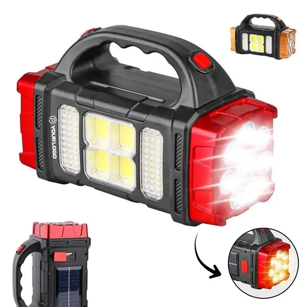 Rechargeable Led Flashlight Solar Powered Camping Lantern