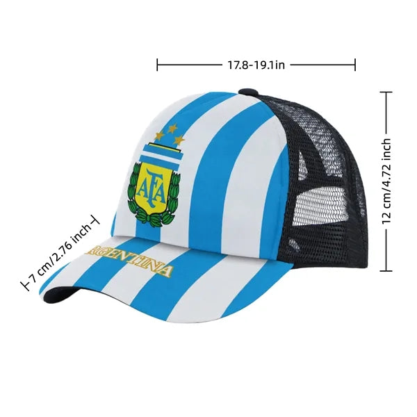 Mesh Baseball Cap Flag Design 2026 Soccer Fan Hat