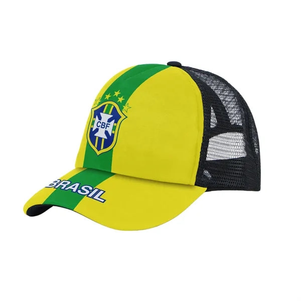 Mesh Baseball Cap Flag Design 2026 Soccer Fan Hat