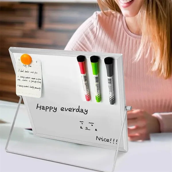 Aluminum Alloy Frame Dry-Erase Folding Note Board Whiteboard