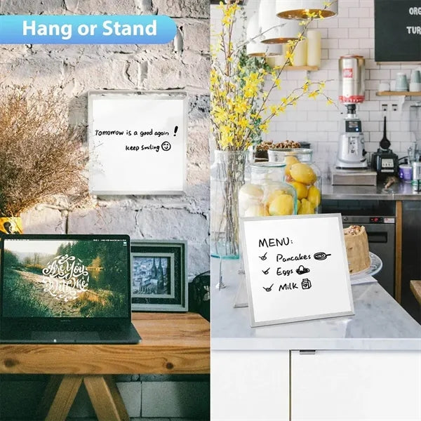 Aluminum Alloy Frame Dry-Erase Folding Note Board Whiteboard