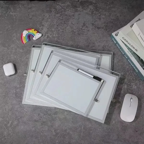 Aluminum Alloy Frame Dry-Erase Folding Note Board Whiteboard