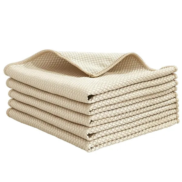 Fish-Scale Pattern Microfiber Cleaning Cloth