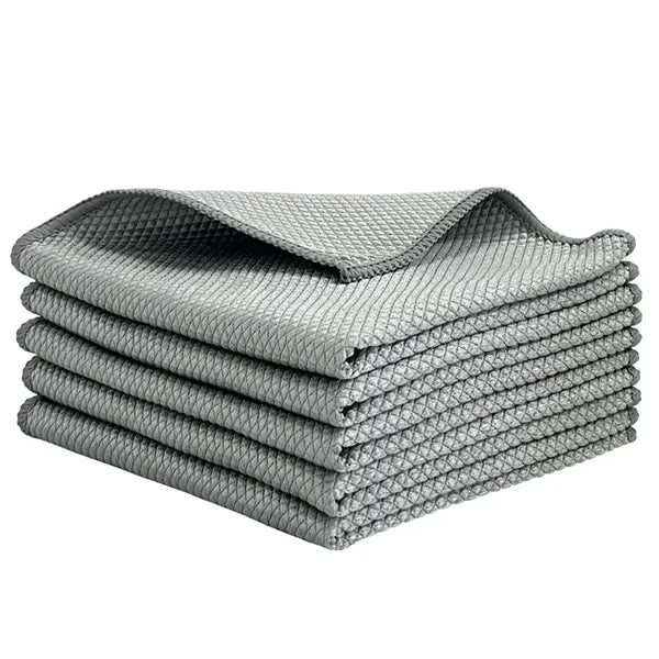 Fish-Scale Pattern Microfiber Cleaning Cloth