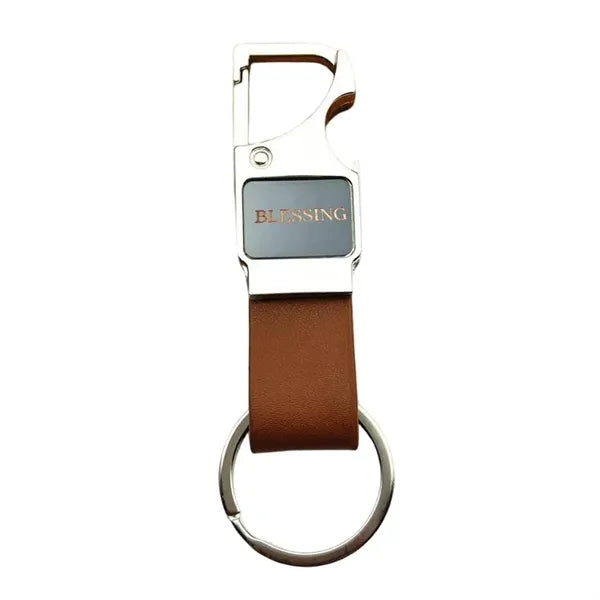 Logo Zinc Alloy Bottle Opener Keychain
