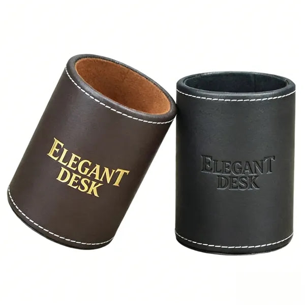 Customized Leather Desktop Pen Holder