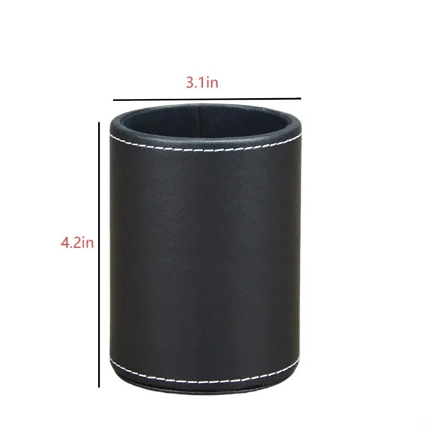 Customized Leather Desktop Pen Holder