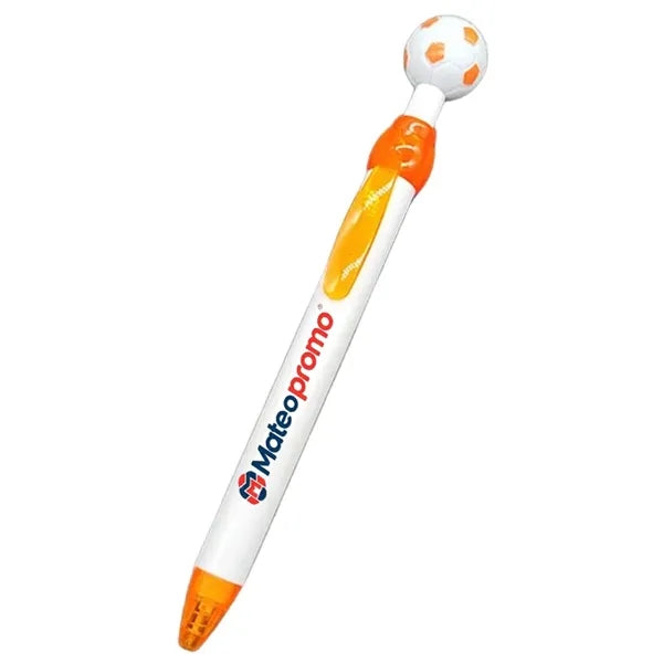Logo Soccer Ball Click Pen Sports Promo Gift