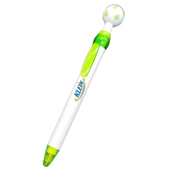 Logo Soccer Ball Click Pen Sports Promo Gift