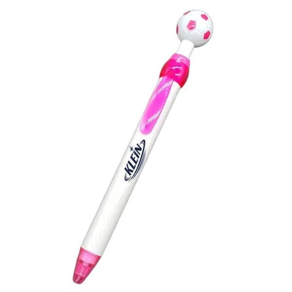 Logo Soccer Ball Click Pen Sports Promo Gift