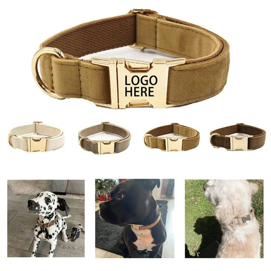 Velvet Pet Dog Collar