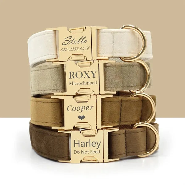 Velvet Pet Dog Collar