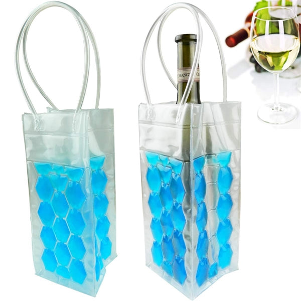 Gel Wine Bottle Chill Cooler Ice Bag - Freezer Bag- Vodka